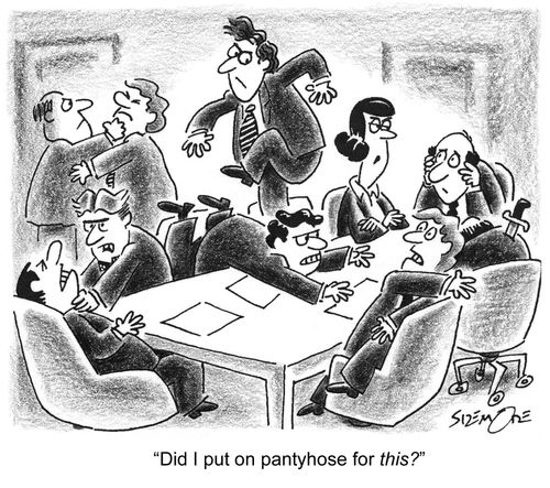 'Did I put on pantyhose for this?'