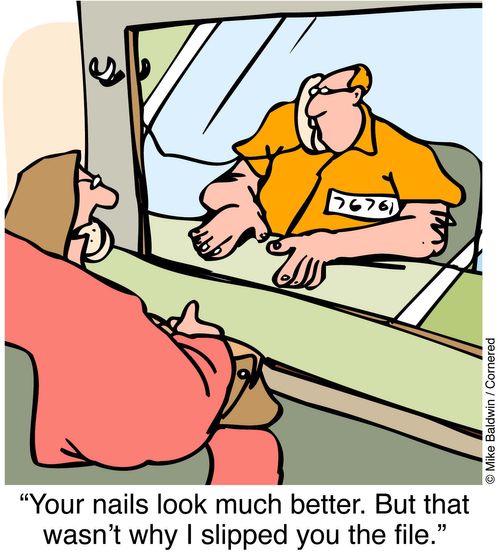 "Your nails look much better. But that wasn't why I gave you the file."