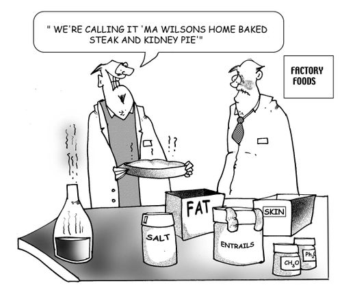 Factory foods calling their food 'home baked'.
