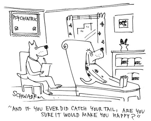 'And if you ever did catch your tail, are you sure it would make you happy?'