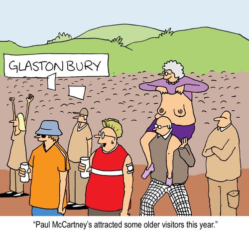 Glastonbury: 'Paul McCartney's attracted some older visitors this year.'