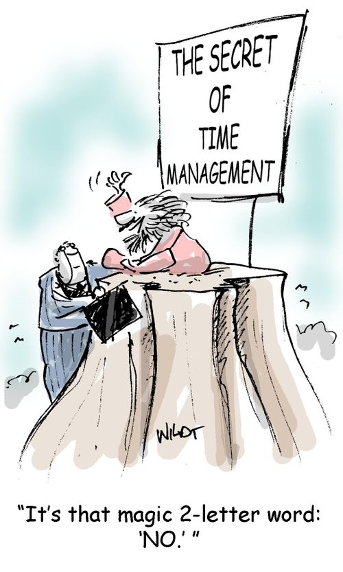 Guru tells secret of time management is word NO.