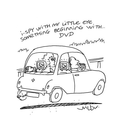 'I-Spy with my little eye. Something beginning with...DVD.'