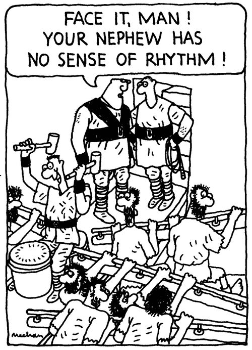 'Face it, man! Your nephew has no sense of rhythm!'