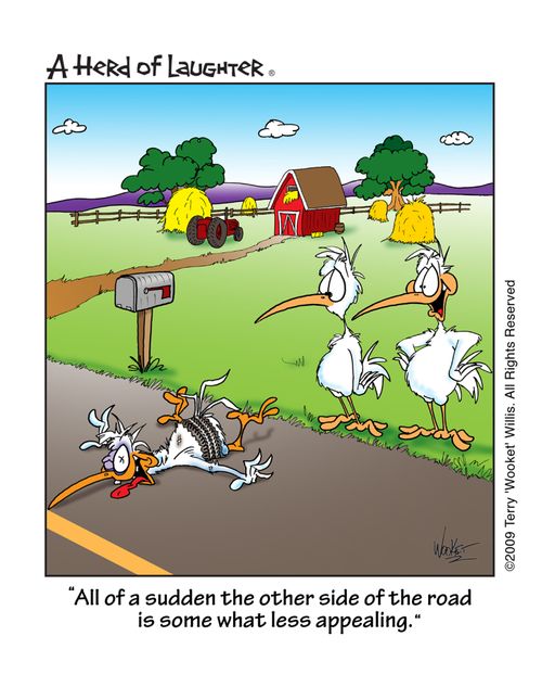 ' All of a sudden the other side of the road is some what less appealing.'
