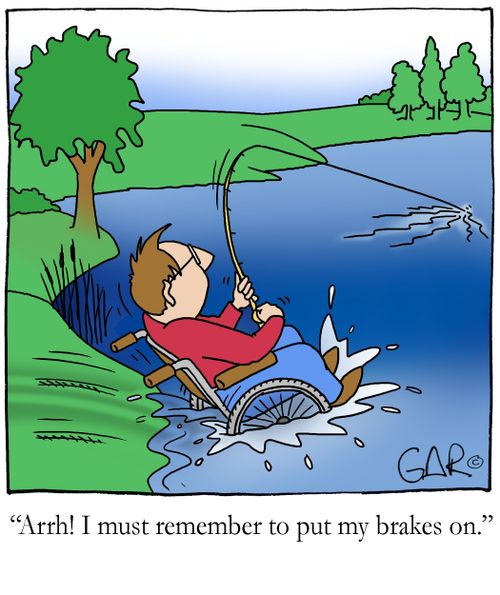 Arrh? I must remember to put my brakes on!