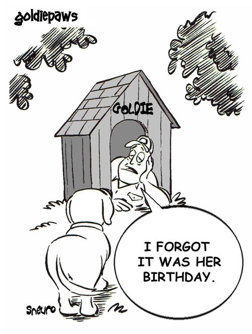 I forgot it was her birthday.