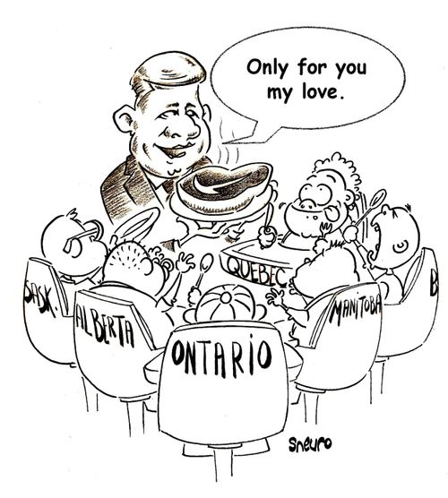 Stephen Harper: Only for you my love.