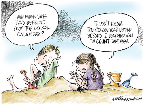 School Calendar Shortened Due to Budget Cuts.
