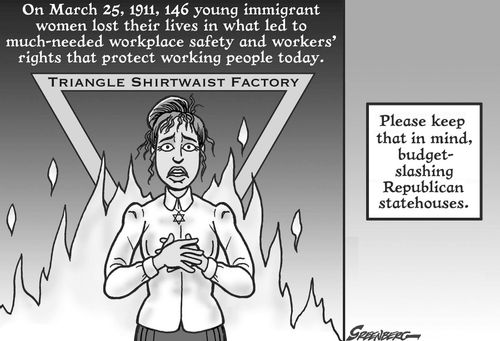 Triangle Shirtwaist Factory fire.