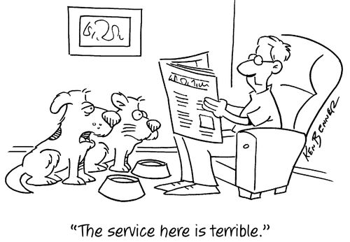 "The service here is terrible."