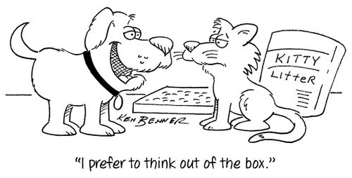 "I prefer to think out of the box."