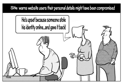 Site warns website users their personal details might have been compromised...