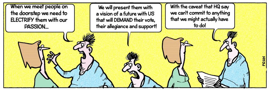 "When we meet people on the doorstep we need to ELECTRIFY them with out PASSION..."
