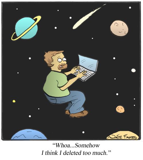 "Whoa...Somehow I think I deleted too much."