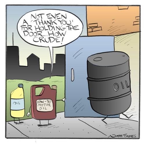 "Not even a 'Thank You' for holding the door...How crude!"