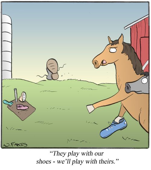 "They play with our shoes - we'll play with theirs."