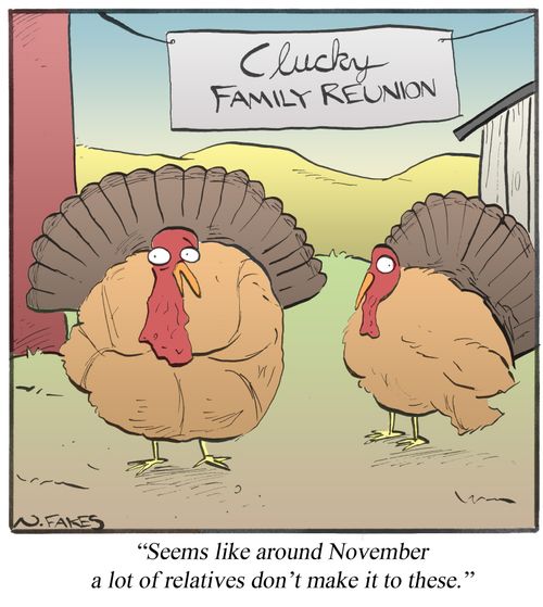 "Seems like around November a lot of relatives don't make it to these."