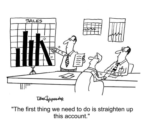 "The first thing we need to do is straighten up this account."