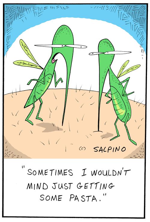 "Sometimes I wouldn't mind just getting some pasta."