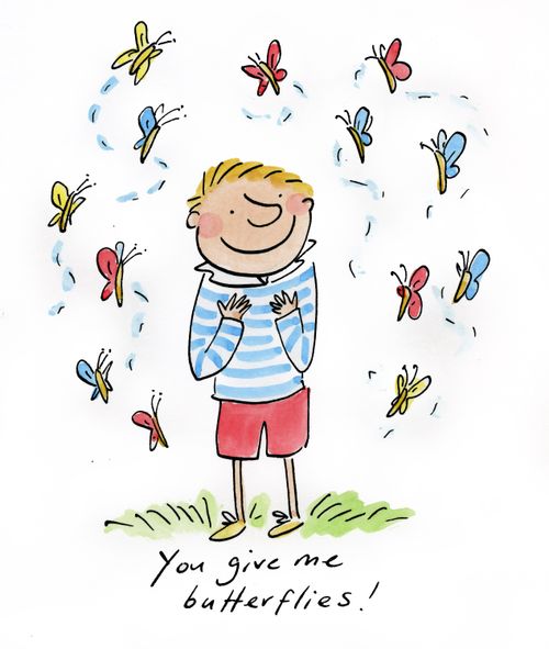 You give me butterflies