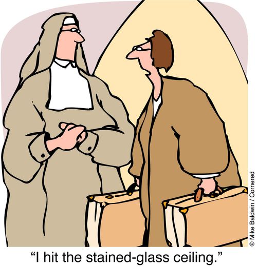 Nuns - "I hit the stained glass ceiling."
