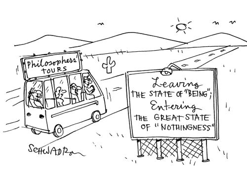 'Leaving the state of 'being'; entering the great state of 'nothingness'.'