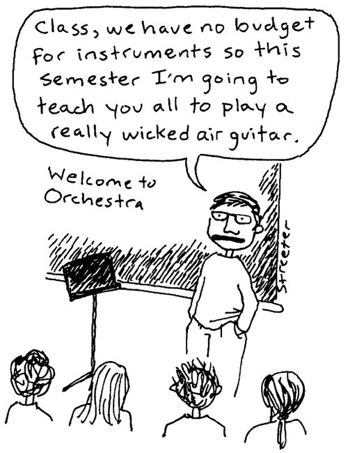 Orchestra Class Air Guitar.