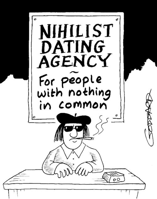 Nihilist Dating Agency - for people with nothing in common.