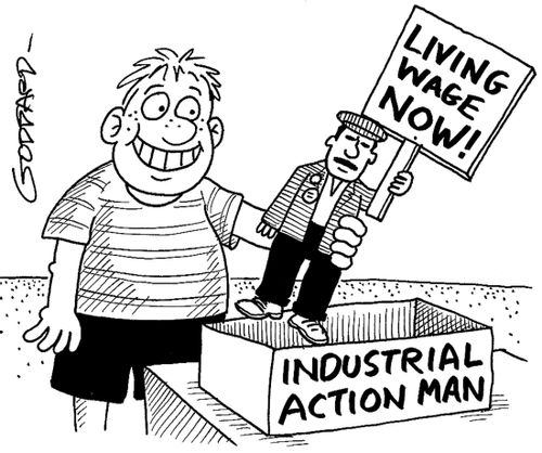 Industrial action man.