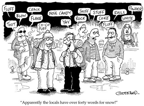 'Apparently the locals have over 40 words for snow.'