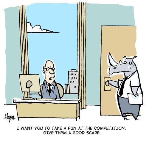 'I want you to take a run at the competition, give them a good scare.'