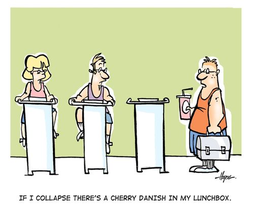 'If I collapse there's a cherry danish in my lunchbox.'