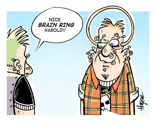 'Nice brain ring Harold!!'