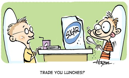 'Trade you lunches?'