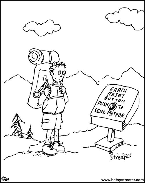 Earth Reset Button.