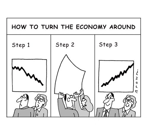Three steps to turn around the economy.