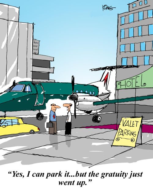 'Yes, I can park it...but the gratuity just went up.'