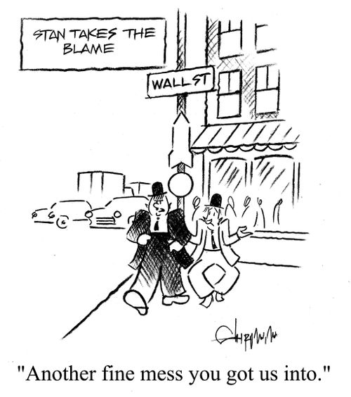 Stan takes the blame: 'Another fine mess you got us into.'