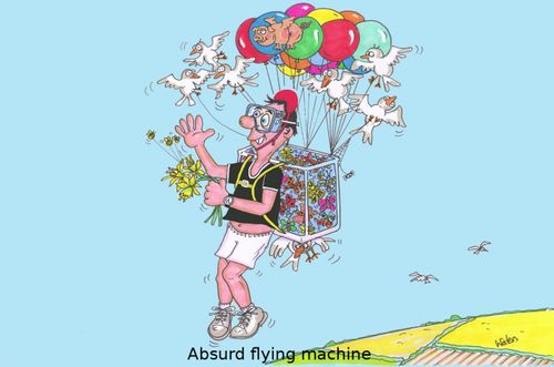 Absurd flying machine
