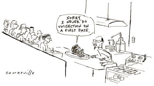 "I never do vivisection on a first date."
