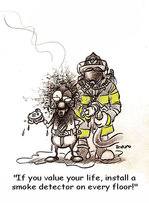 If you value your life, install a smoke detector on every floor!