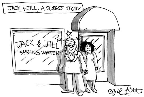 Jack  & Jill, a success story:  Jack & Jill spring water.