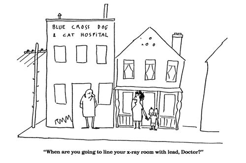 'When are you going to line your x-ray room with lead, Doctor?'