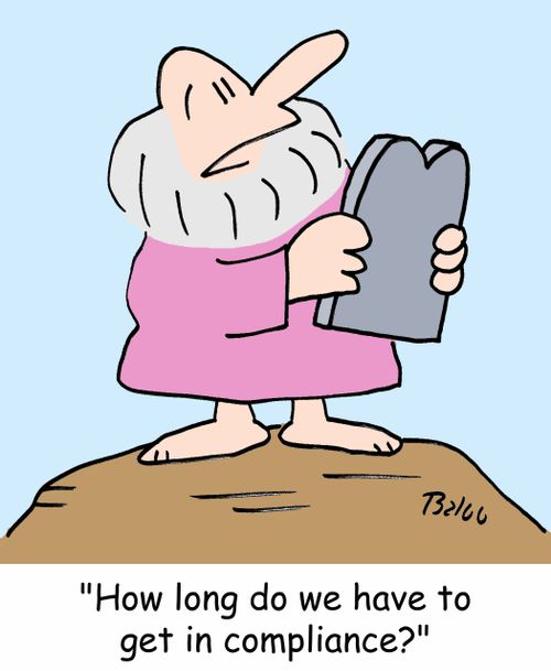 'How long do we have to get in compliance?'