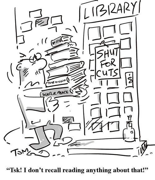 'Tsk! I don't recall reading anything about that!'
