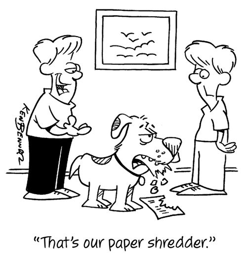 "That's our paper shredder."