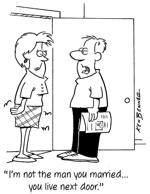 "I'm not the man you married...you live next door."