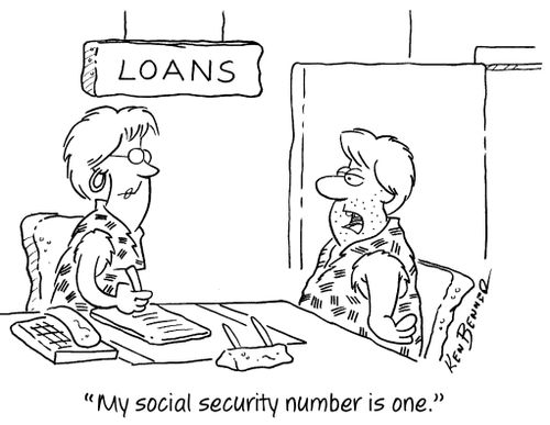 "My social security number is one."