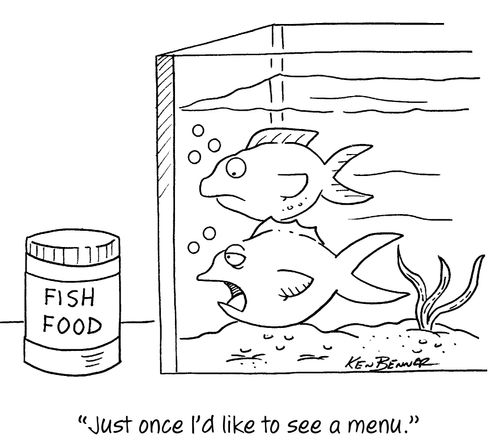 "Just one I'd like to see a menu."